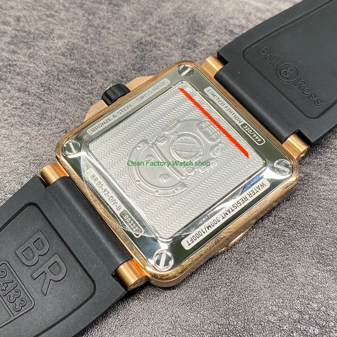 BRF Factory Bell & Ross BR 03 BR0392-D-BR-BR-SCA 42mm Bronze Leather strap Black Dial (5) BRF Factory Bell & Ross BR 03 BR0392-D-BR-BR-SCA 42mm Bronze Leather strap Black Dial (5)