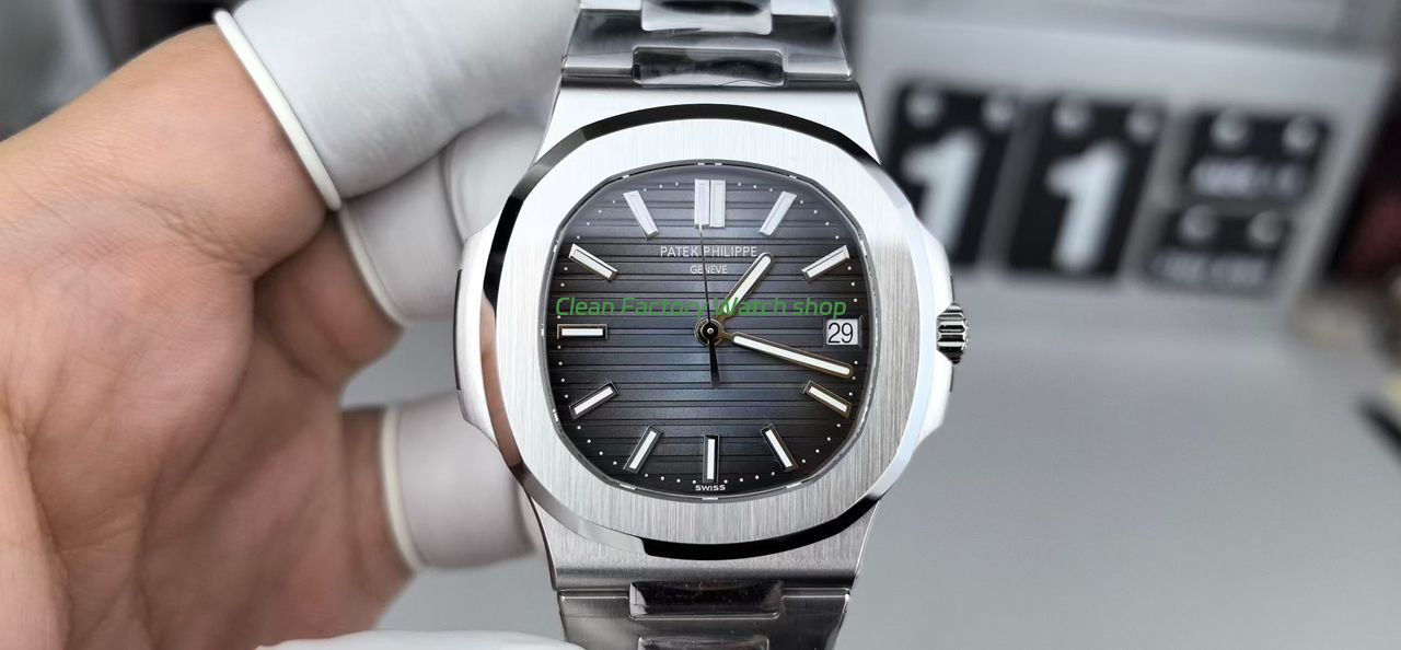 DDF Factory Patek Philippe Nautilus 57111A 010 40mm Full Steel Light Grey Dial 3 Clean Factory Watch