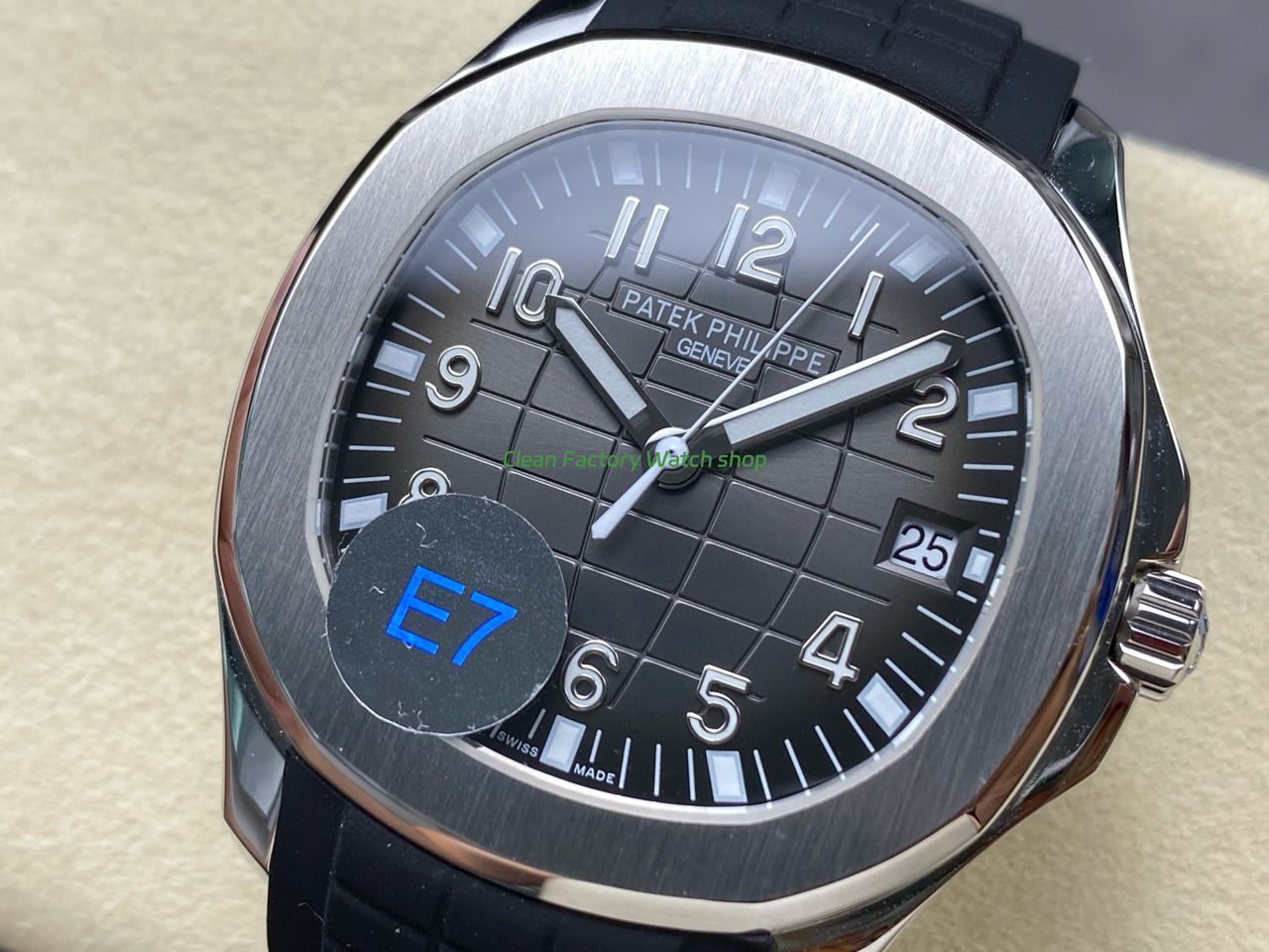 E7 Factory Patek Philippe Aquanaut 40mm 5167A-001 Black Rubber Strap Black Dial (4) E7 Factory Patek Philippe Aquanaut 40mm 5167A-001 Black Rubber Strap Black Dial (4)