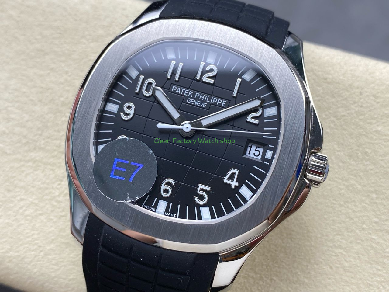 E7 Factory Patek Philippe Aquanaut 40mm 5167A-001 Black Rubber Strap Black Dial (6) E7 Factory Patek Philippe Aquanaut 40mm 5167A-001 Black Rubber Strap Black Dial (6)