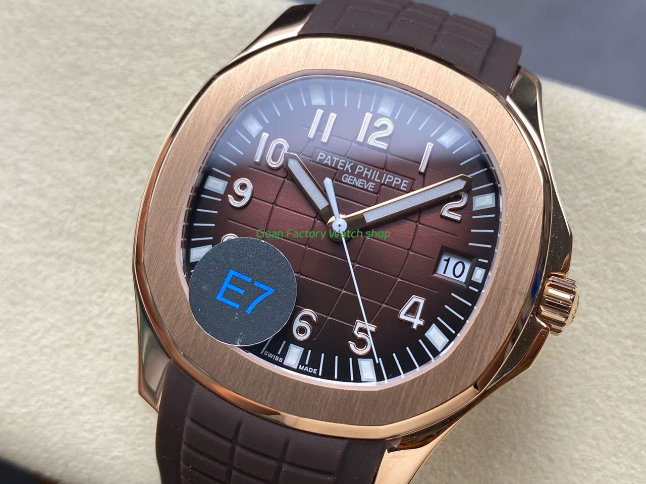 E7 Factory Patek Philippe Aquanaut 40mm 5167R-001 Rose Gold Rubber Strap Brown Dial (7) E7 Factory Patek Philippe Aquanaut 40mm 5167R-001 Rose Gold Rubber Strap Brown Dial (7)
