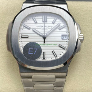 E7 Factory Patek Philippe Nautilus 57111A 011 40mm White Dial 2 Clean Factory Watch