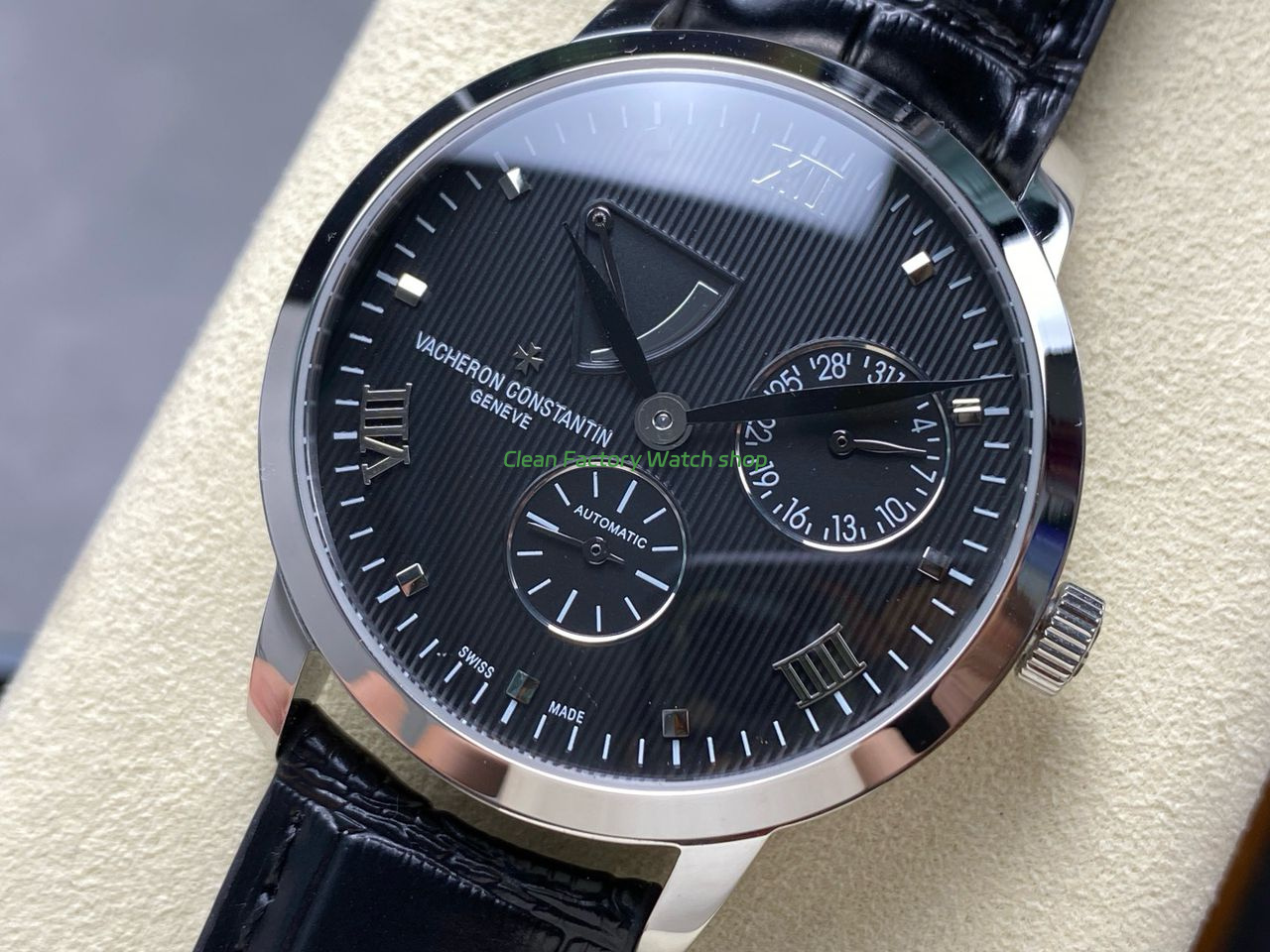 KM Factory Vacheron Constantin Patrimony 47200000G-9019 White Gold Black Dial (3) KM Factory Vacheron Constantin Patrimony 47200000G-9019 White Gold Black Dial (3)