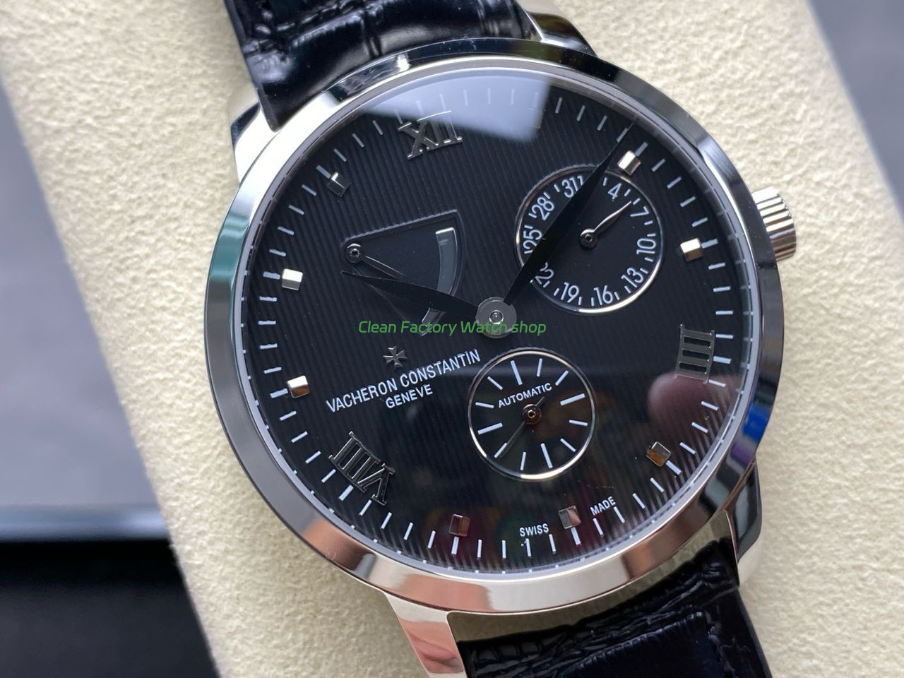 KM Factory Vacheron Constantin Patrimony 47200000G-9019 White Gold Black Dial (8) KM Factory Vacheron Constantin Patrimony 47200000G-9019 White Gold Black Dial (8)