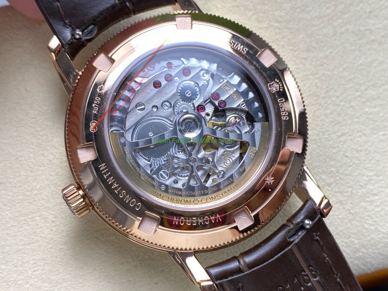 KM Factory Vacheron Constantin Patrimony 47200000J-9018 Rose Gold Diamond Bezel Black Dial (2) KM Factory Vacheron Constantin Patrimony 47200000J-9018 Rose Gold Diamond Bezel Black Dial (2)