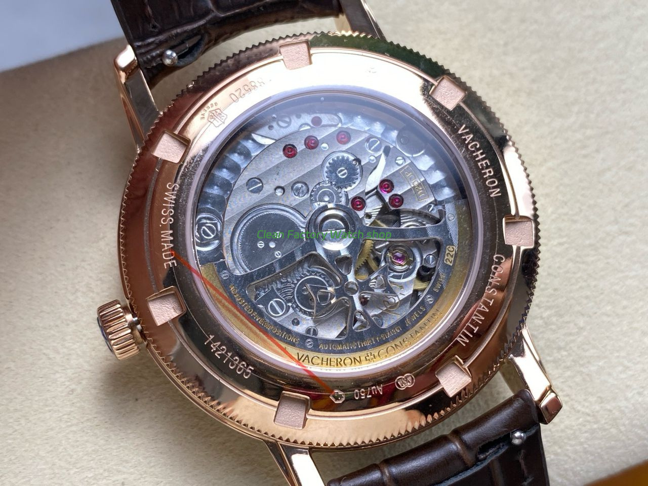 KM Factory Vacheron Constantin Patrimony 47200000J-9018 Rose Gold Diamond Bezel White Dial (4) KM Factory Vacheron Constantin Patrimony 47200000J-9018 Rose Gold Diamond Bezel White Dial (4)