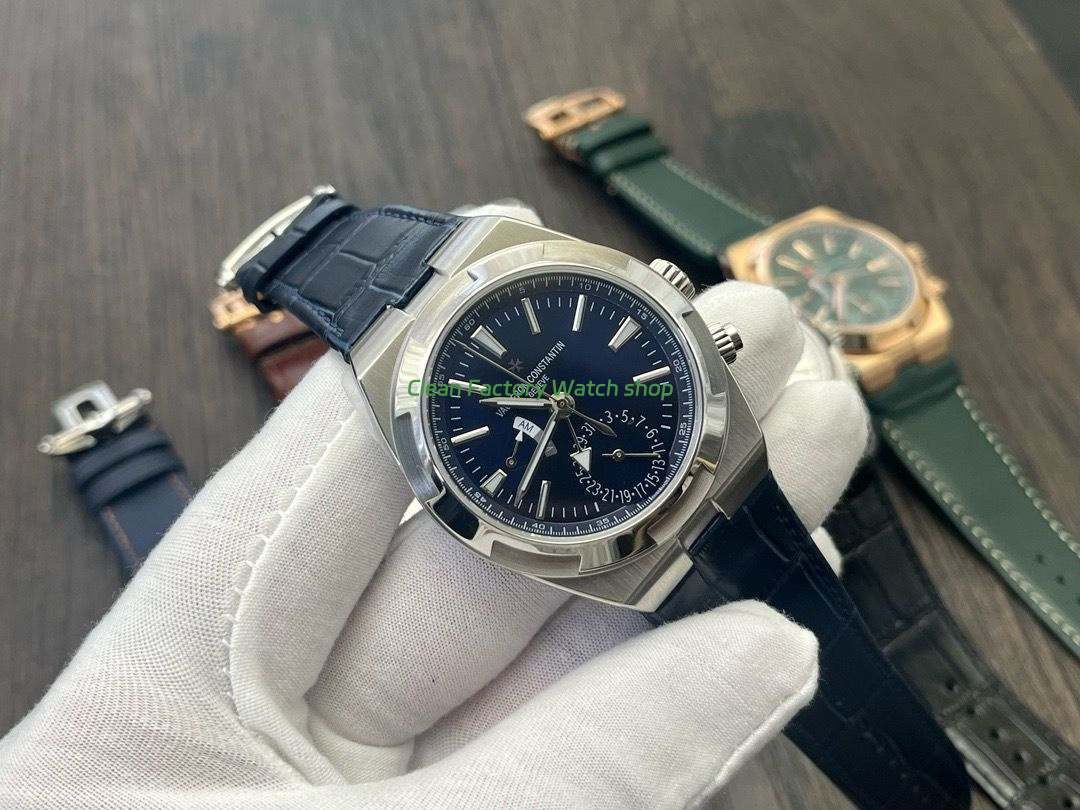 MKF Factory Vacheron Constantin Overseas Dual Time 7900V-110A-B334 Leather Strap Blue Dial (9) MKF Factory Vacheron Constantin Overseas Dual Time 7900V-110A-B334 Leather Strap Blue Dial (9)