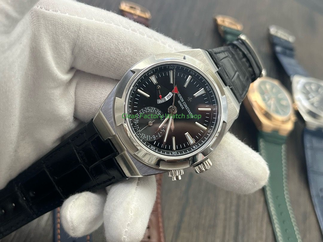 MKF Factory Vacheron Constantin Overseas Dual Time 7900V-110A-B546 Leather Strap Black Dial (6) MKF Factory Vacheron Constantin Overseas Dual Time 7900V-110A-B546 Leather Strap Black Dial (6)