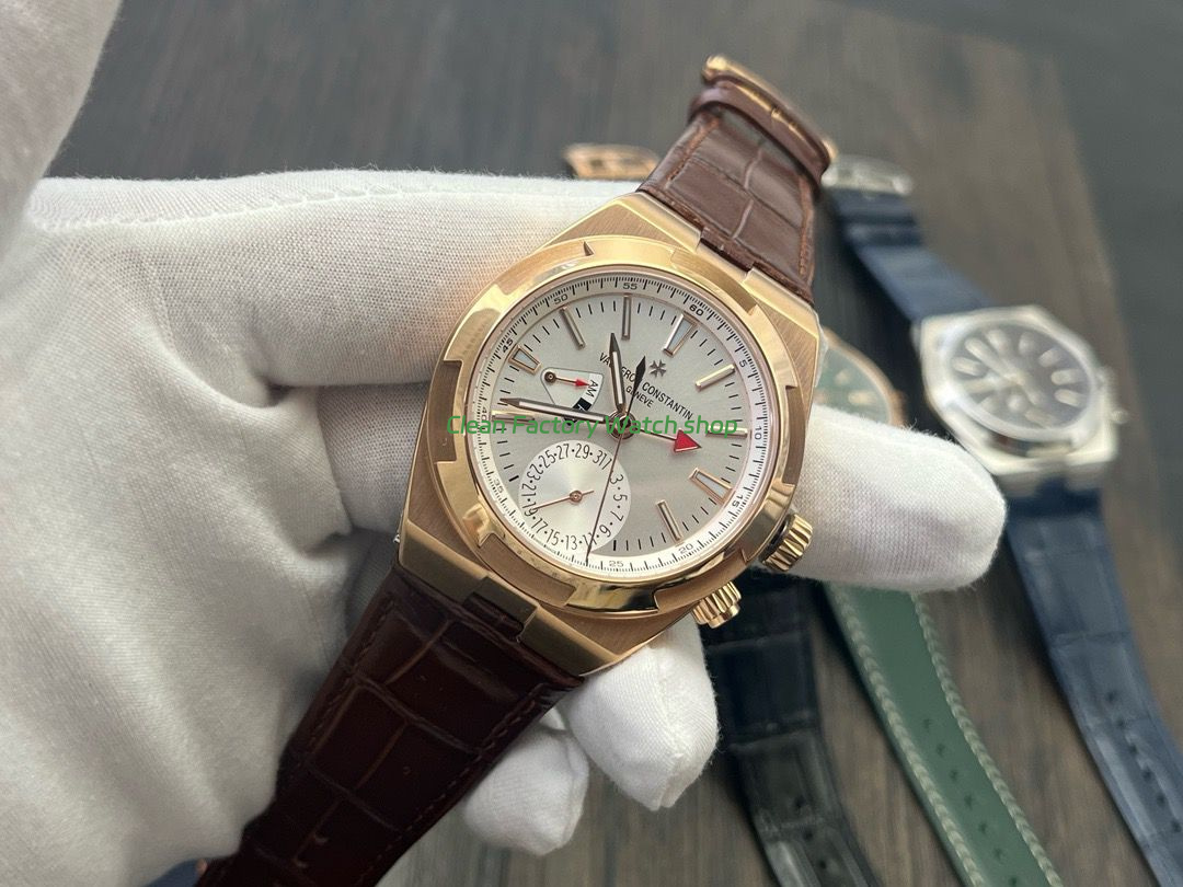 MKF Factory Vacheron Constantin Overseas Dual Time 7900V000R-B336 Leather Strap Rose Gold Silver Dial (5) MKF Factory Vacheron Constantin Overseas Dual Time 7900V000R-B336 Leather Strap Rose Gold Silver Dial (5)