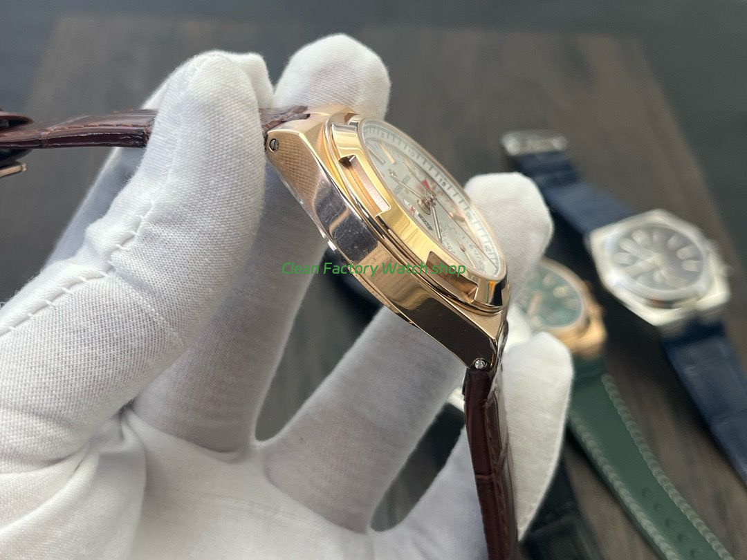 MKF Factory Vacheron Constantin Overseas Dual Time 7900V000R-B336 Leather Strap Rose Gold Silver Dial (7) MKF Factory Vacheron Constantin Overseas Dual Time 7900V000R-B336 Leather Strap Rose Gold Silver Dial (7)