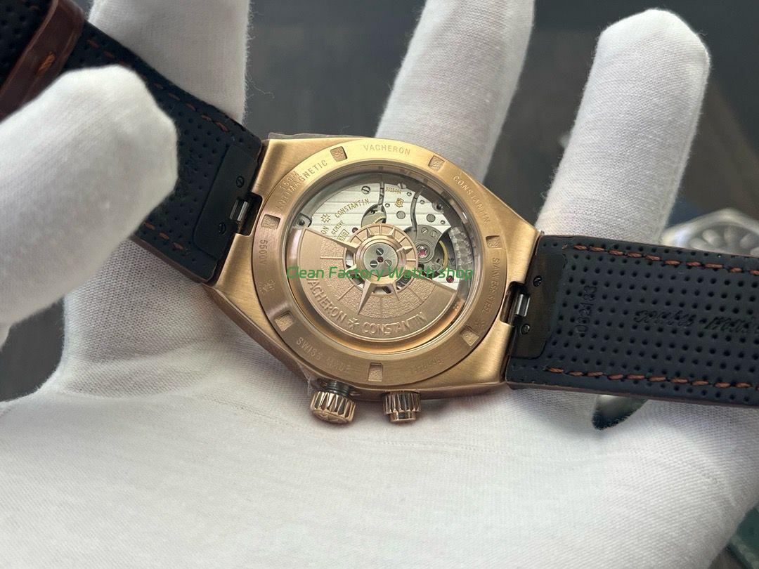 MKF Factory Vacheron Constantin Overseas Dual Time 7900V000R-B336 Leather Strap Rose Gold Silver Dial (8) MKF Factory Vacheron Constantin Overseas Dual Time 7900V000R-B336 Leather Strap Rose Gold Silver Dial (8)
