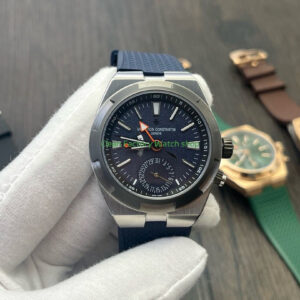 MKF Factory Vacheron Constantin Overseas Dual Time 7910V/000T-B922 Rubber Strap Gray Blue Dial