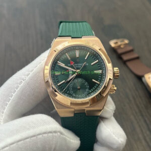 MKF Factory Vacheron Constantin Overseas Dual Time 7920V210R-B965 Rubber Strap Rose Gold Green Dial