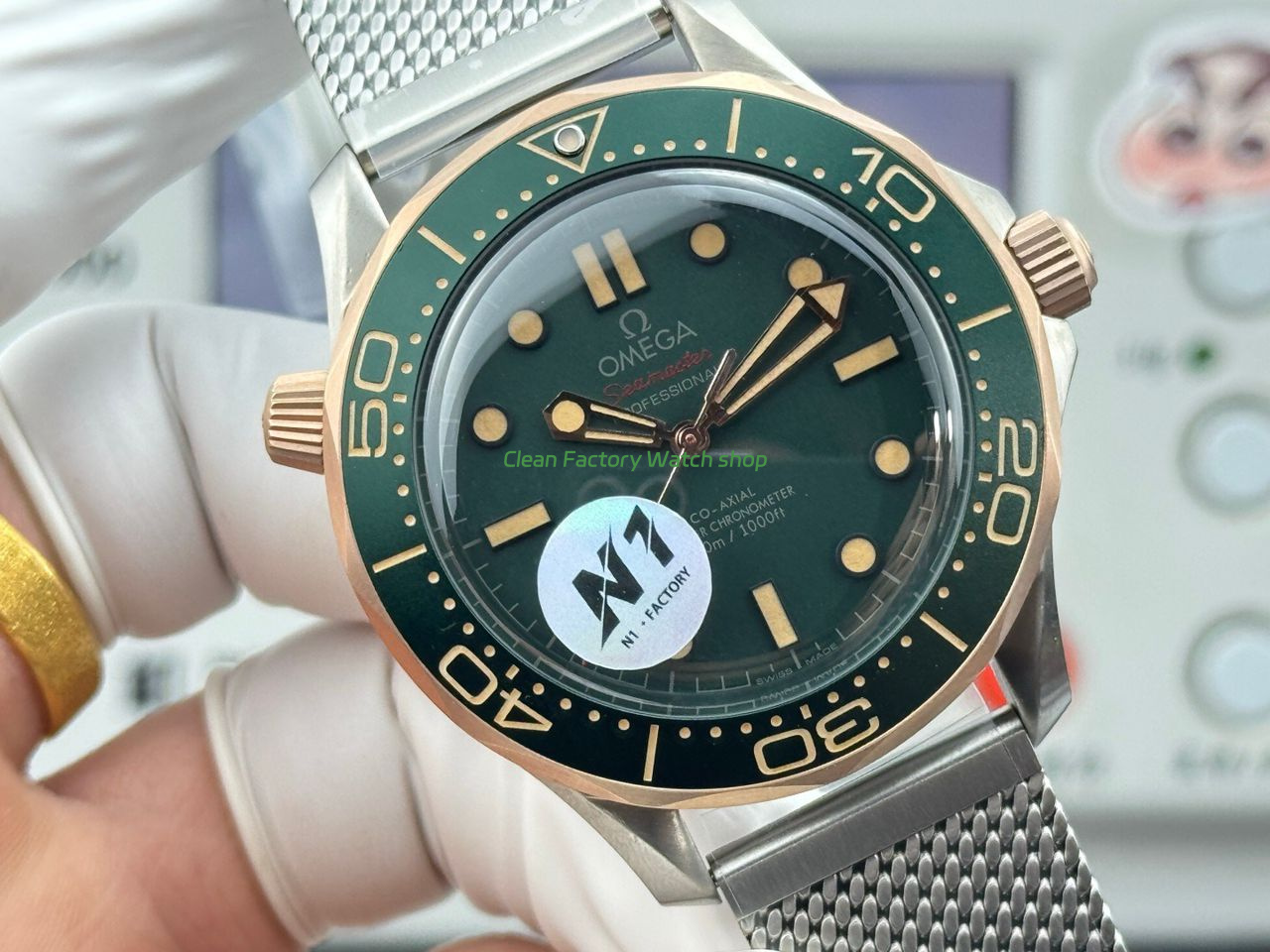 N1 Factory Omega Seamaster Diver 300M 210.90.42.20.10.001 42mm Green Dial (10) N1 Factory Omega Seamaster Diver 300M 210.90.42.20.10.001 42mm Green Dial (10)