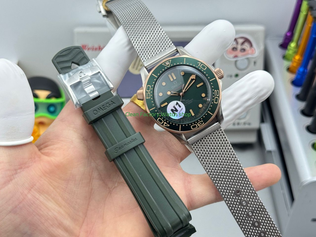N1 Factory Omega Seamaster Diver 300M 210.90.42.20.10.001 42mm Green Dial (2) N1 Factory Omega Seamaster Diver 300M 210.90.42.20.10.001 42mm Green Dial (2)
