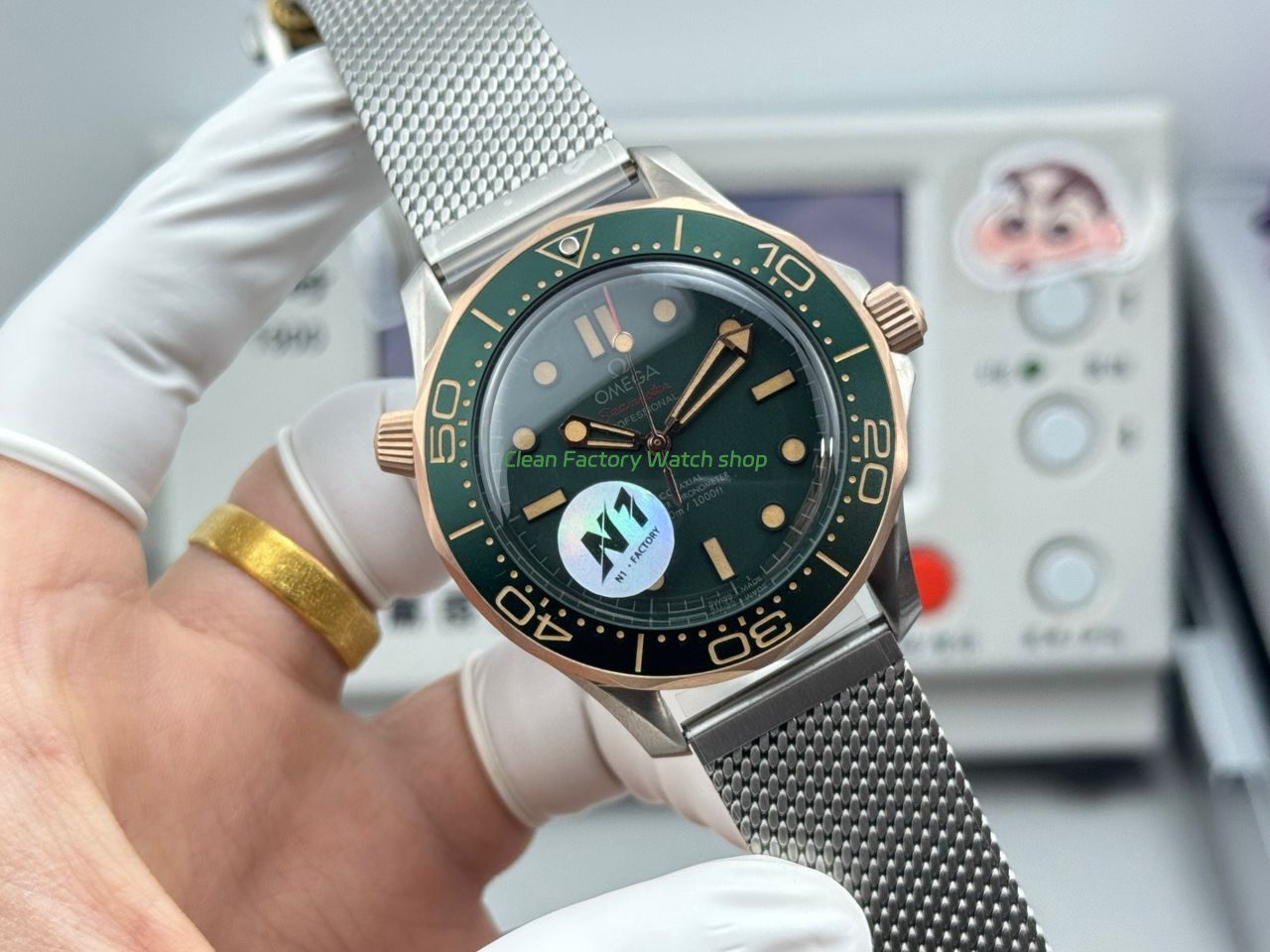 N1 Factory Omega Seamaster Diver 300M 210.90.42.20.10.001 42mm Green Dial (6) N1 Factory Omega Seamaster Diver 300M 210.90.42.20.10.001 42mm Green Dial (6)
