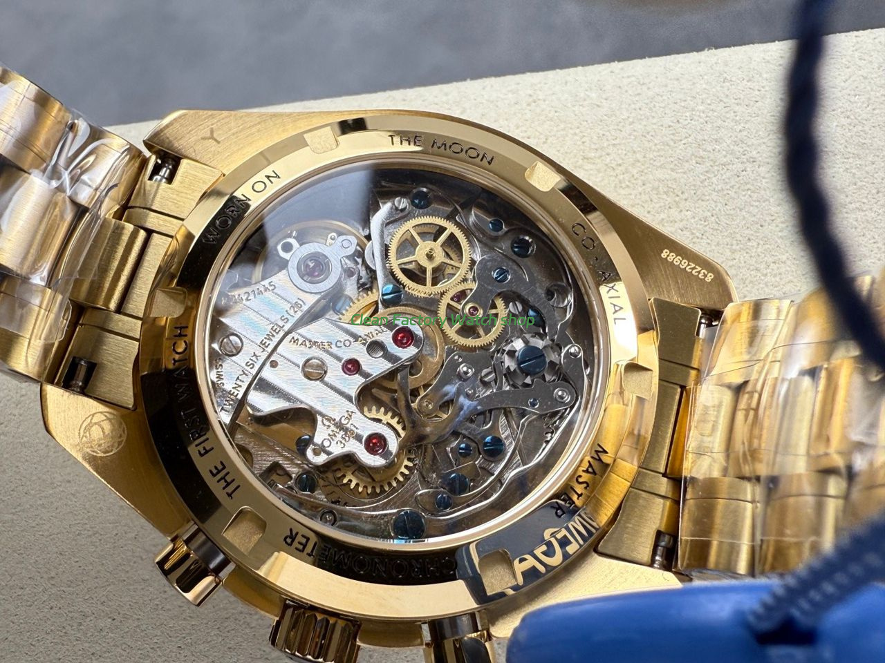 N1 Factory Omega Speedmaster Professional Moonwatch 310.23.42.50.99.001 Yellow Gold Pink Dial (6) N1 Factory Omega Speedmaster Professional Moonwatch 310.23.42.50.99.001 Yellow Gold Pink Dial (6)