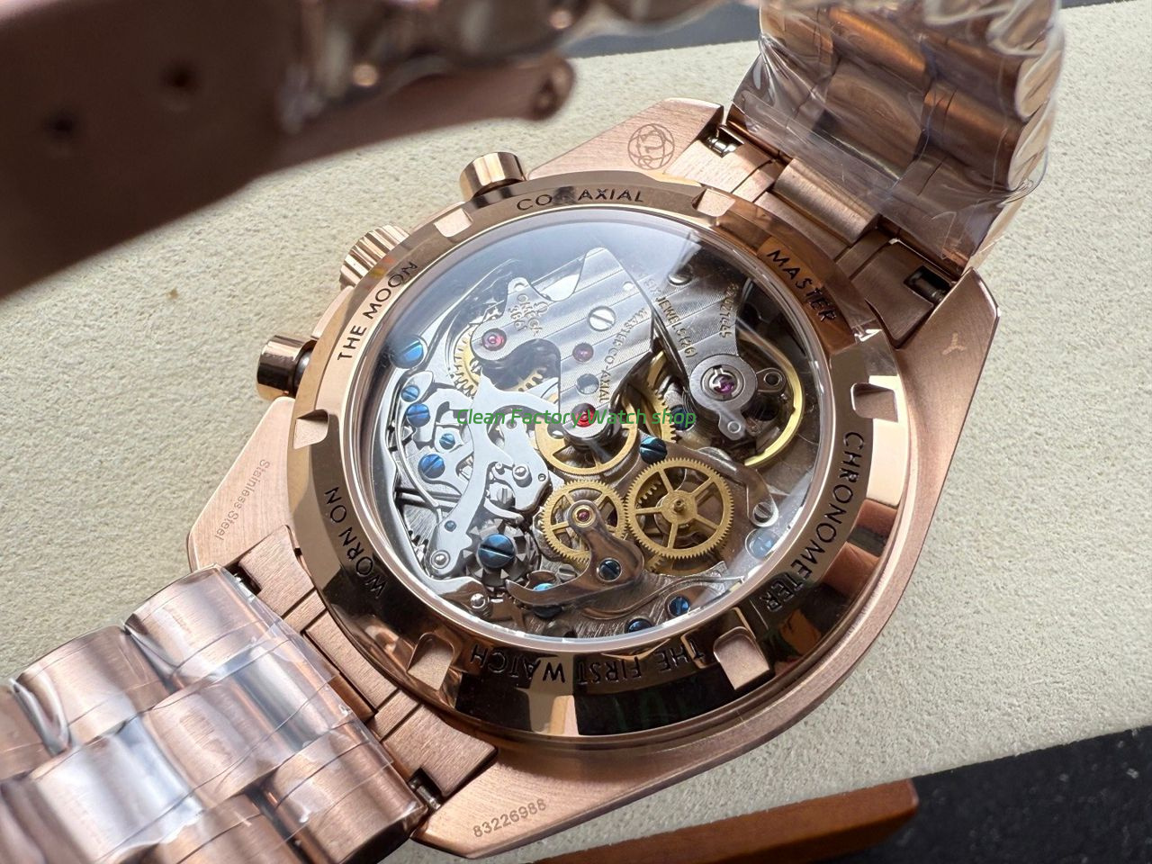 N1 Factory Omega Speedmaster Professional Moonwatch 310.63.42.50.02.001 Rose Gold Black Dial (9) N1 Factory Omega Speedmaster Professional Moonwatch 310.63.42.50.02.001 Rose Gold Black Dial (9)