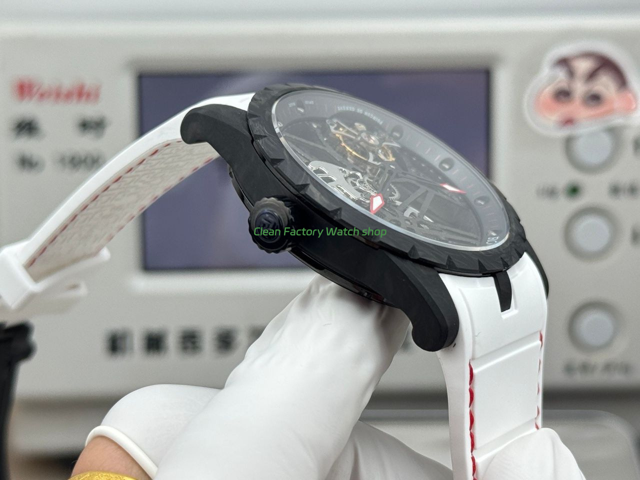 NEW Factory Roger Dubuis Excalibur DBEX0577 42mm Carbon Fiber Rubber Strap Skeletonized Dial (5) NEW Factory Roger Dubuis Excalibur DBEX0577 42mm Carbon Fiber Rubber Strap Skeletonized Dial (5)