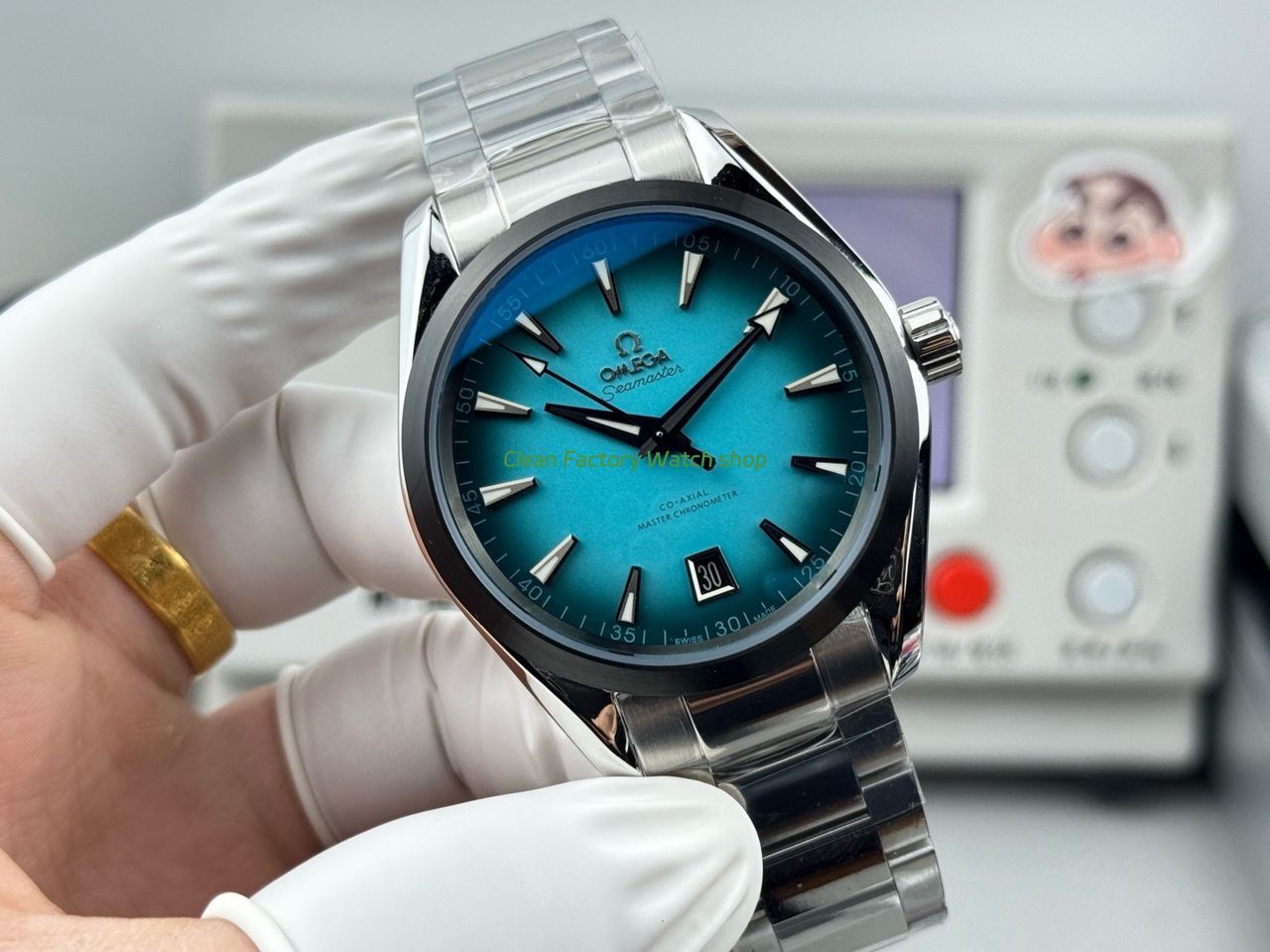 OVS Factory Omega Seamaster Aqua Terra 220.10.41.21.03.006 41mm Turquoise Colour Dial (2) OVS Factory Omega Seamaster Aqua Terra 220.10.41.21.03.006 41mm Turquoise Colour Dial (2)