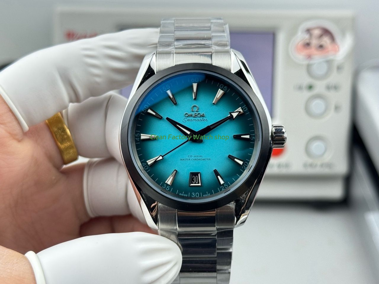 OVS Factory Omega Seamaster Aqua Terra 220.10.41.21.03.006 41mm Turquoise Colour Dial 1 OVS Factory Omega Seamaster Aqua Terra 220.10.41.21.03.006 41mm Turquoise Colour Dial