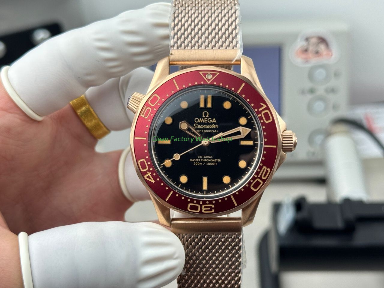 OVS Factory Omega Seamaster Diver 300M 210.90.42.20.01.003 42mm Black Dial 1 OVS Factory Omega Seamaster Diver 300M 210.90.42.20.01.003 42mm Black Dial closer look