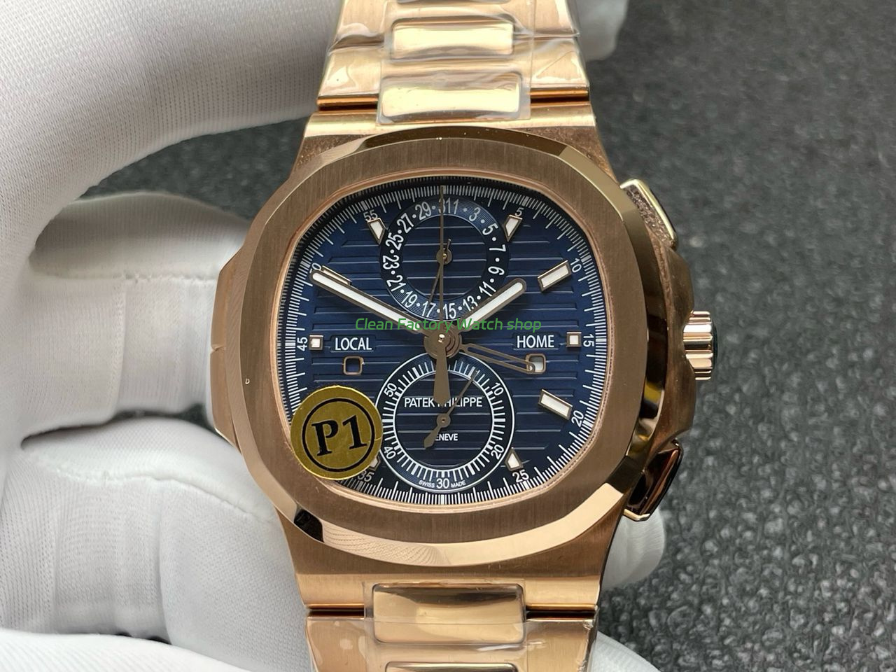 P1 Factory Patek Philippe Nautilus 59901R-001 40.5mm Full Rose Gold Blue Dial (6) P1 Factory Patek Philippe Nautilus 59901R-001 40.5mm Full Rose Gold Blue Dial (6)
