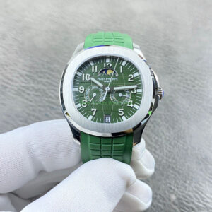 PP+ Factory Patek Philippe Aquanaut 5261 40mm Green Rubber Strap Green Dial