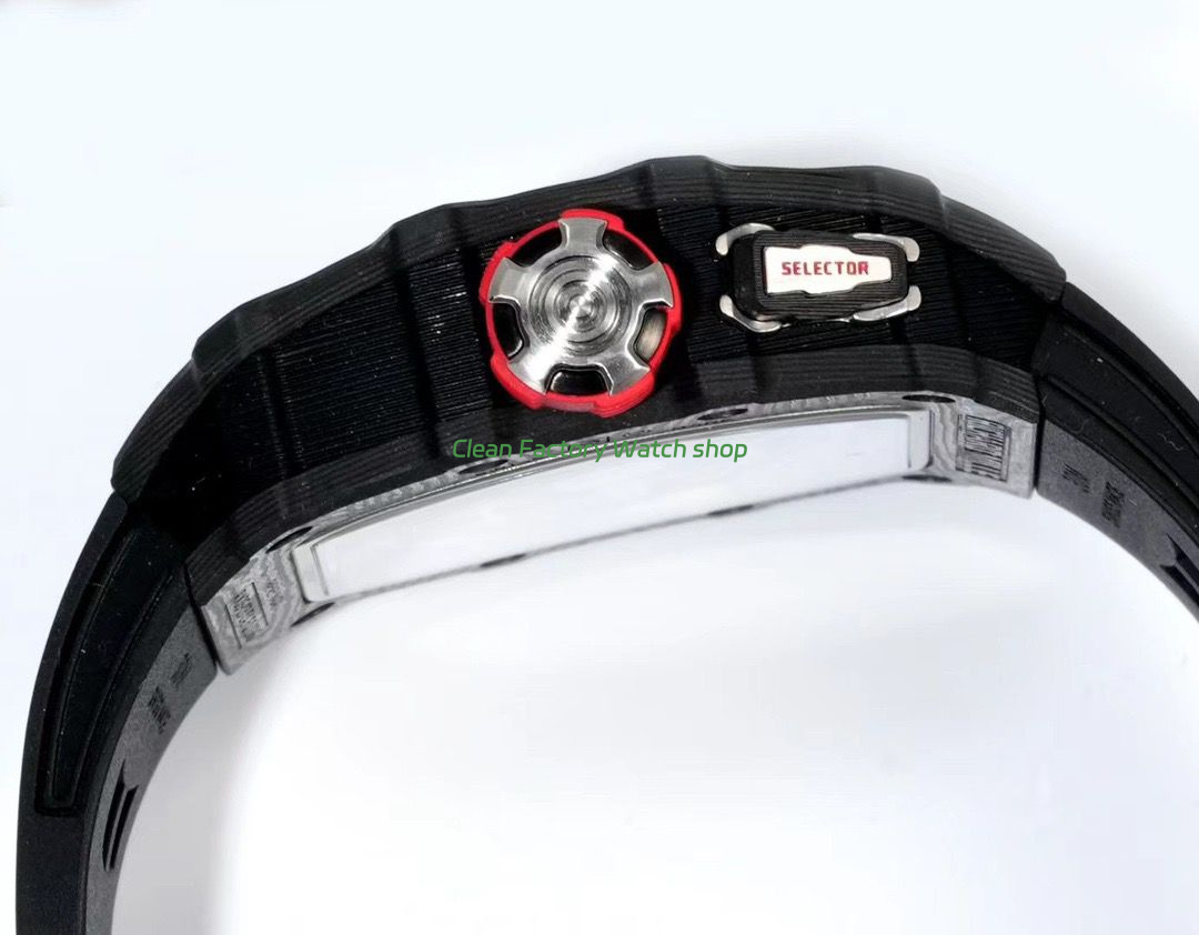 RM Factory Richard Mille RM35-03 Black Carbon Fiber Black Rubber Strap Black Skeletonized Dial (10) RM Factory Richard Mille RM35-03 Black Carbon Fiber Black Rubber Strap Black Skeletonized Dial (10)