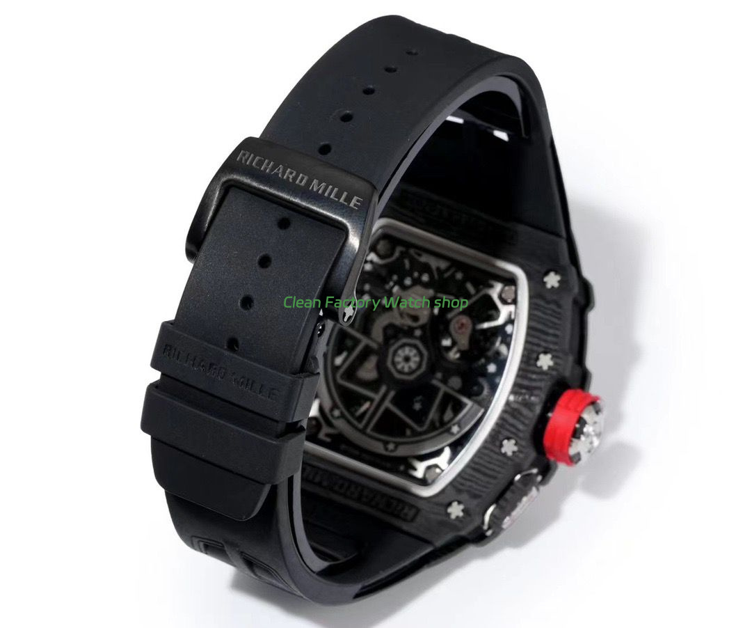 RM Factory Richard Mille RM35-03 Black Carbon Fiber Black Rubber Strap Black Skeletonized Dial (9) RM Factory Richard Mille RM35-03 Black Carbon Fiber Black Rubber Strap Black Skeletonized Dial (9)