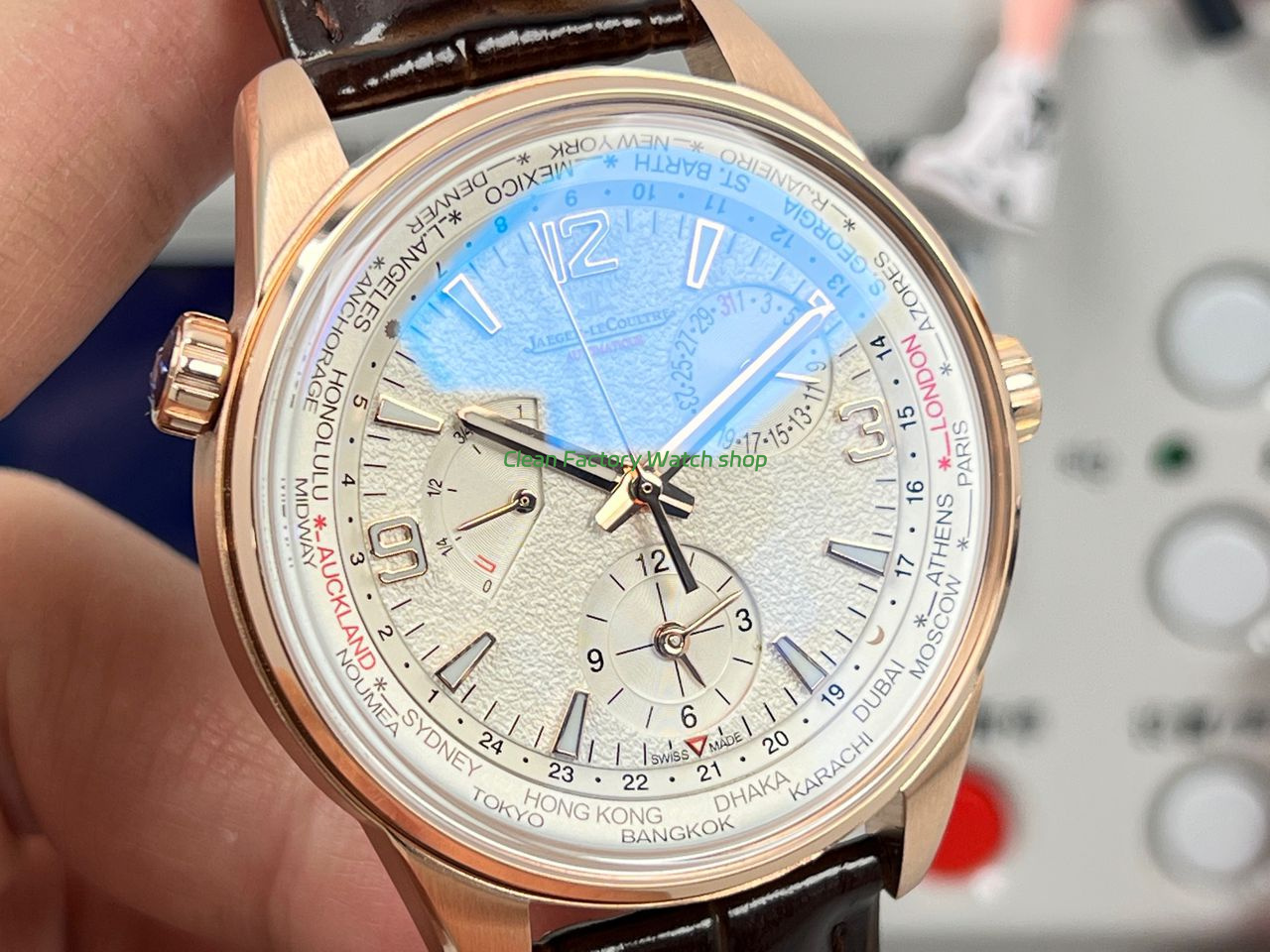 TW Factory Jaeger-LeCoultre Polaris Geographic Wt 42mm Rose Gold White Dial (1) TW Factory Jaeger-LeCoultre Polaris Geographic Wt 42mm Rose Gold White Dial (1)