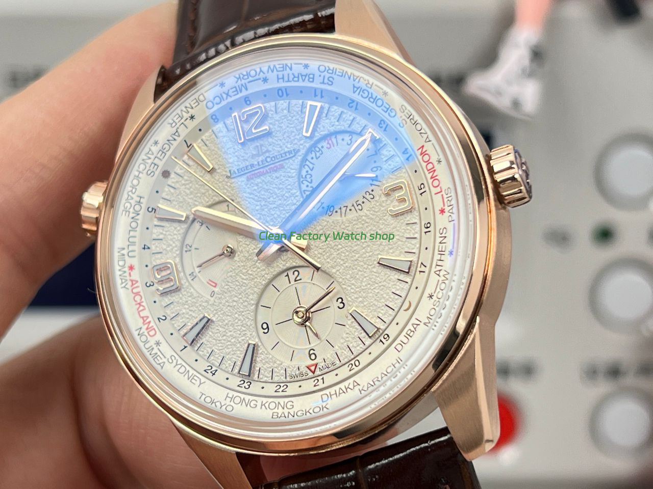 TW Factory Jaeger-LeCoultre Polaris Geographic Wt 42mm Rose Gold White Dial (6) TW Factory Jaeger-LeCoultre Polaris Geographic Wt 42mm Rose Gold White Dial (6)