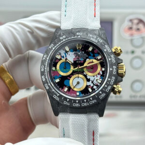 TW Factory Rolex Daytona 116500 40mm Carbon Fiber White Canvas Strap Black Dial 14 TW Factory Rolex Daytona 116500 40mm Carbon Fiber White Canvas Strap Black Dial 7 Clean Factory Watch