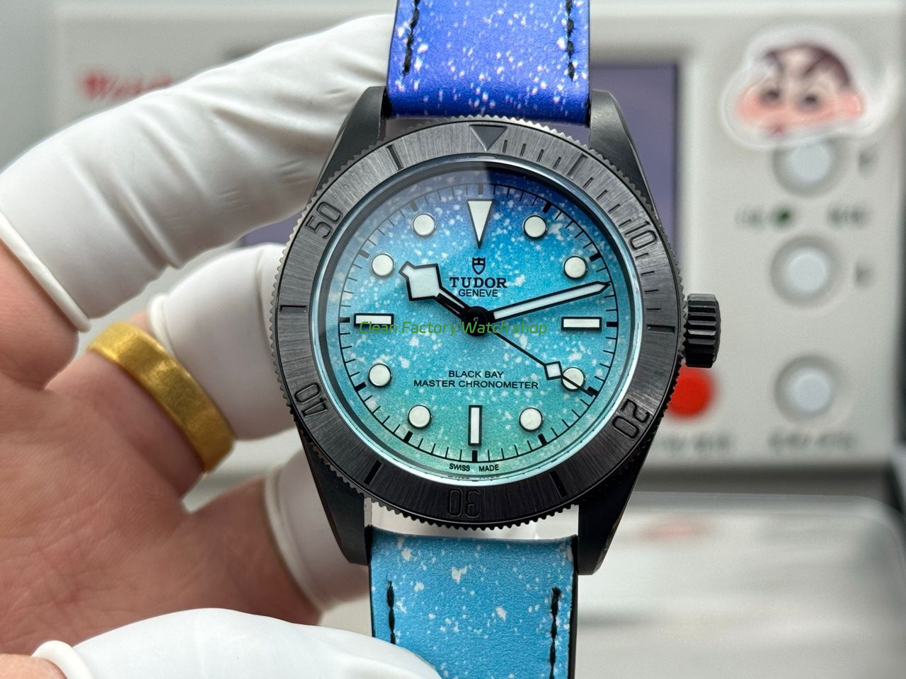 TW Factory Tudor Black Bay M79210CNU-0011 41mm Blue Leather Strap Blue Dial 1 TW Factory Tudor Black Bay M79210CNU 0011 41mm Blue Leather Strap Blue Dial 1 Clean Factory Watch