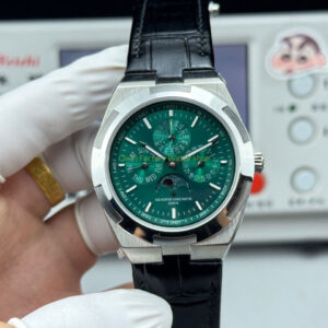 TW Factory Vacheron Constantin Overseas Perpetual Calendar 4300V 41.5mm Leather Strap Green Dial