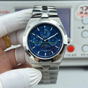 TW Factory Vacheron Constantin Overseas Perpetual Calendar 4300V220G-B945 41.5mm White Gold Blue Dial