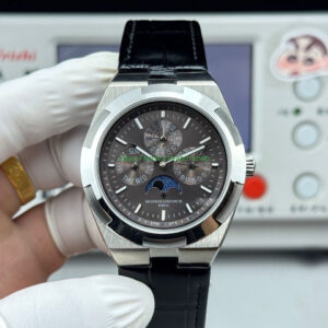 TW Factory Vacheron Constantin Overseas Perpetual Calendar 4300V120G-B102 41.5mm Leather Strap Grey Dial