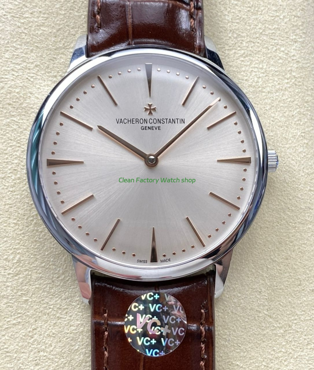 VC Factory Vacheron Constantin Patrimony 81180000G 9117 White Gold White Dial 1 Clean Factory Watch