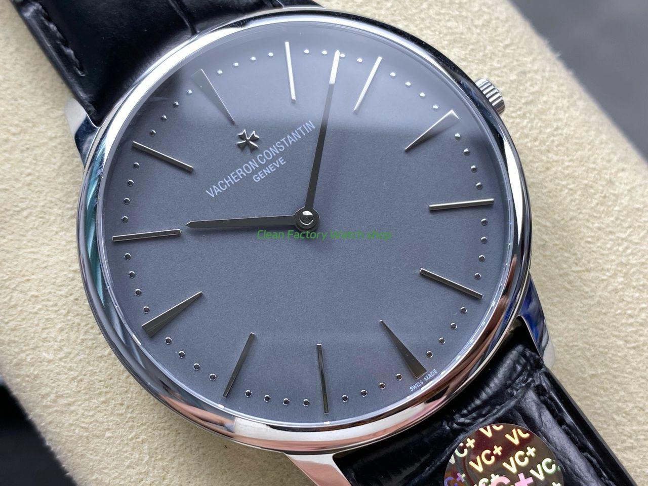 VC + Factory Vacheron Constantin Patrimony 81180000P-9539 Platinum Grey Dial (3) VC + Factory Vacheron Constantin Patrimony 81180000P-9539 Platinum Grey Dial (3)