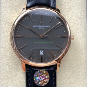 VC+ Factory Vacheron Constantin Patrimony 85180000R-9166 Rose Gold Grey Dial