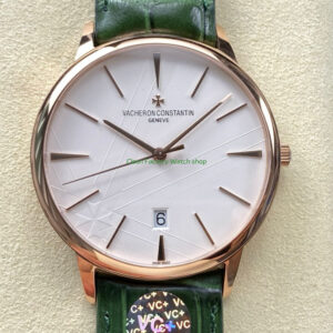 VC+ Factory Vacheron Constantin Patrimony 85180000R-H116 Rose Gold Silver Dial