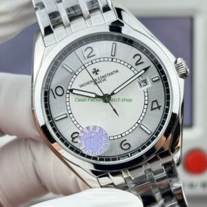 ZF Factory Vacheron Constantin Fiftysix 4600E000A B442 40mm Steel Arabic Numerals Silver Dial 2 Clean Factory Watch