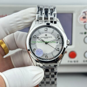 ZF Factory Vacheron Constantin Fiftysix 4600E000A B442 40mm Steel Arabic Numerals Silver Dial 3 Clean Factory Watch