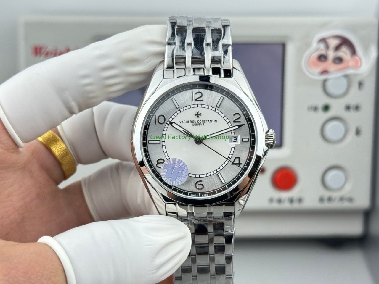 ZF Factory Vacheron Constantin Fiftysix 4600E000A-B442 40mm Steel Arabic Numerals Silver Dial 1 ZF Factory Vacheron Constantin Fiftysix 4600E000A B442 40mm Steel Arabic Numerals Silver Dial 3 Clean Factory Watch