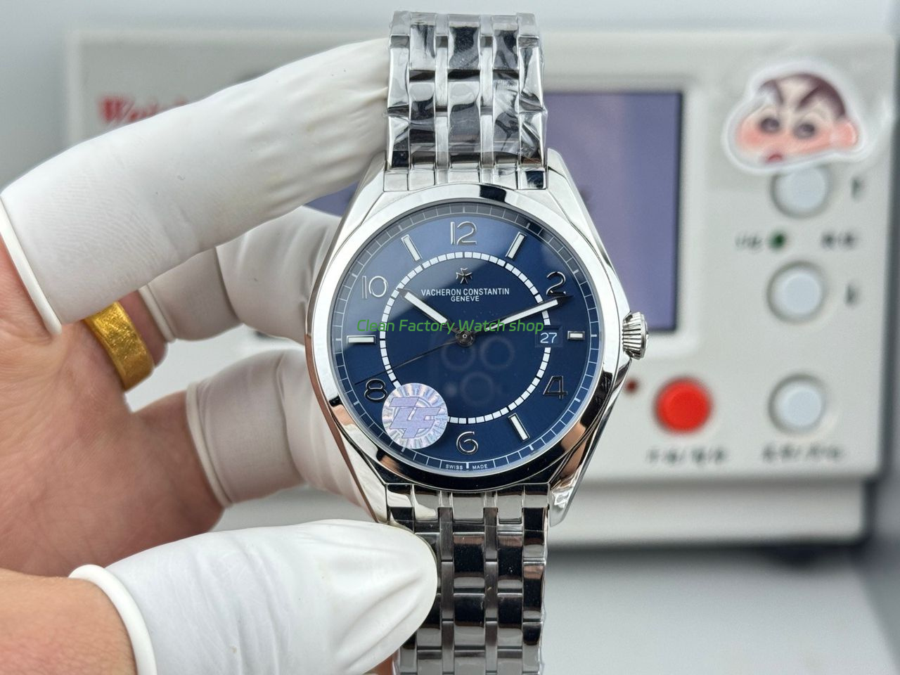 ZF Factory Vacheron Constantin Fiftysix 4600E000A B487 40mm Steel Arabic Numerals Blue Dial 3 Clean Factory Watch