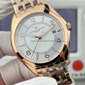 ZF Factory Vacheron Constantin Fiftysix 4600E000R B441 40mm Rose Gold Silver Dial 1 Clean Factory Watch