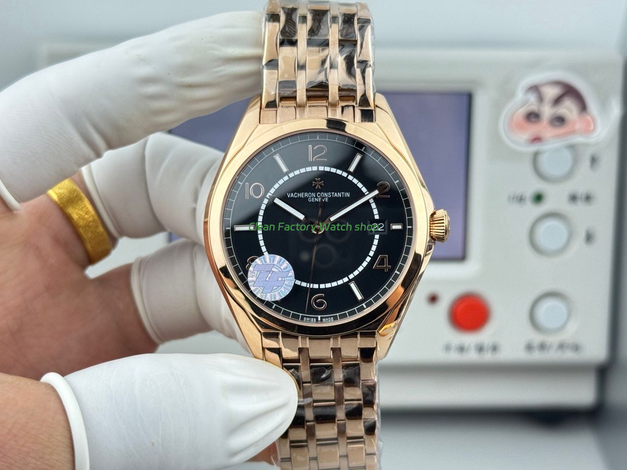 ZF Factory Vacheron Constantin Fiftysix 4600E000R H101 40mm Rose gold Arabic Numerals Black Dial 3 Clean Factory Watch