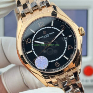 ZF Factory Vacheron Constantin Fiftysix 4600E000R H101 40mm Rose gold Arabic Numerals Black Dial 4 Clean Factory Watch