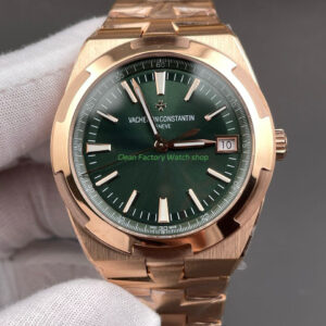 8F Factory Vacheron Constantin Overseas 4520V210R B967 41mm Full Rose Gold Green Dial 4 1 Clean Factory Watch