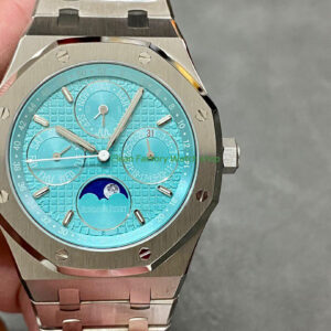 APS Factory Audemars Piguet Royal Oak Perpetual Calendar 26613ST.OO.1220ST.01 41mm Full Steel SKY Blue Dial 16 APS Factory Audemars Piguet Royal Oak Perpetual Calendar 26613ST.OO .1220ST.01 41mm Full Steel SKY Blue Dial 5 Clean Factory Watch